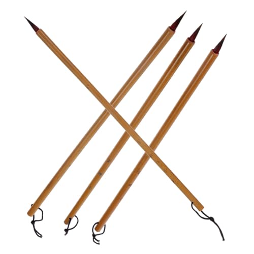 DIYEAH 4pcs Painting Beginners Oriental Small Brush Writing Calligraphy Pole