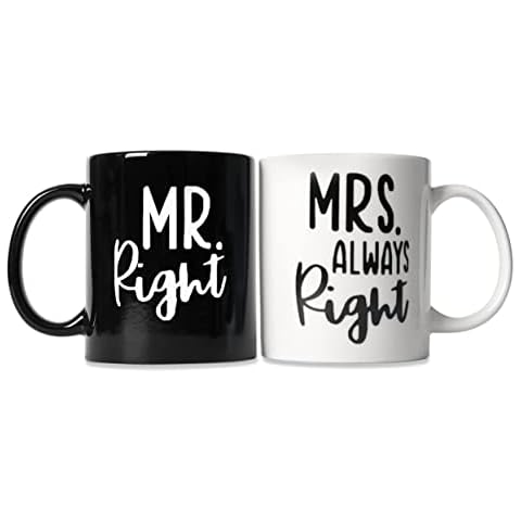 Delpnana Ceramic Coffee Mugs Set for Couples Anniversary Engagement Wedding Cover