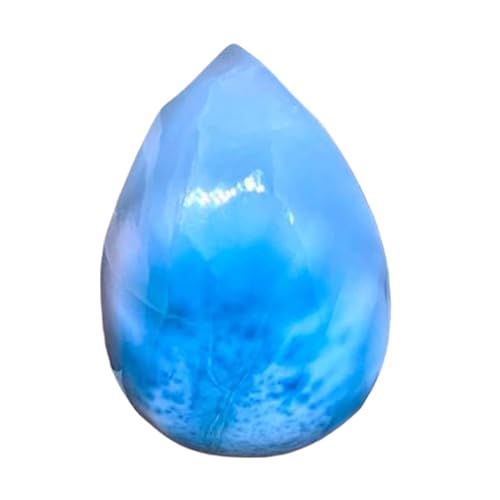 Larimar cabochon poire 25x18mm pour création de bijoux DIY