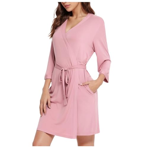 Generisch Camisón de las señoras de dormir verano nuevo hogar amueblado albornoces absorbentes simples toallas de baño cómodas mujeres pijamas (M)