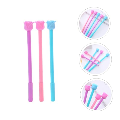 Juego de 12 bolígrafos de gel floral 0.5mm punta fina miniatura 5