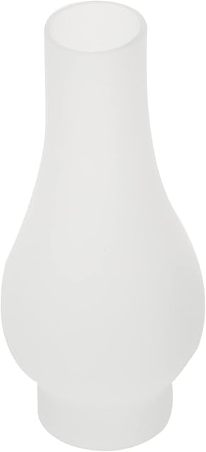 Kerosene Lamp Glass Shade Cover: White Chimney Light Shade Vintage Oil Lamp Cover Shade Wall Lamp Cover Shade for Home, 13X13X24CM (151250PUEUW)