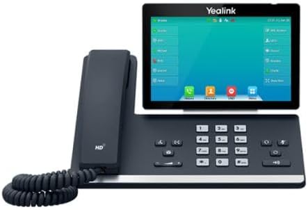 Davanti view of the Cleyver T57W IP Phone with its 7-inch touchscreen display