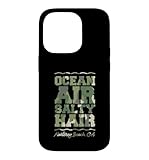 Installation facile Ocean Air Salty Hair Monterey Beach California Tropical Hair Coque pour iPhone 14 Pro