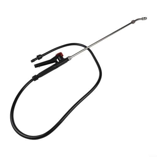 Zhanhai Lanza rociadora de 110 cm para riego de jardín, interruptor de mango, varita rociadora de acero inoxidable de repuesto con conectores de rosca de boquilla ajustables (paquete de 1)