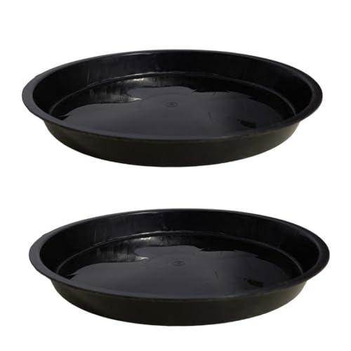Fc'Noqgn 2 sous-Verres pour Pots de Fleurs, sous-Verres pour Fleurs, sous-Verres Ronds pour Plantes en Plastique, sous-Verres pour Plantes, sous-Verres Ronds pour Plantes d'intérieur et d'extérieur