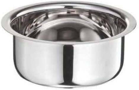 Golden Drops 14 Inches Parat Dough Maker Stainless Steel Parant Dough Mixer Dough Kneader Pie Pan with 5 Liter Patila Topia Tope