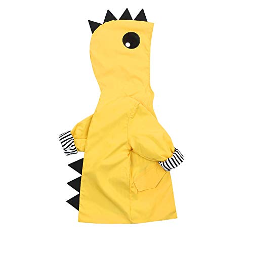 Toddler Kids Boy Girl Animal Raincoat Cute Cartoon Jacket Hooded Outwear Baby Fall Winter School Oufits (Yellow #2, 110 (4T))