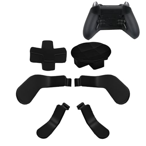 Image of 6 PCS Metal Paddles for Xbox Elite Series 2,Elite 2 Core Controller D Pads for Xbox Elite Series 2,Replacement Accessory Kits for Xbox One Elite 2 Core Controller (Black) [video game]