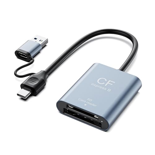 Lecteur Type-C CFexpress A et SD pour photographes, transfert de données ultra rapide 10 Gbit/s