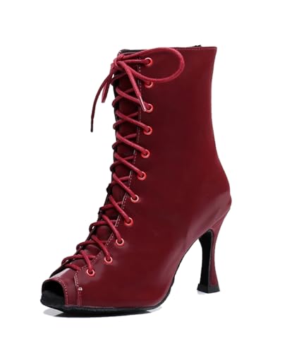 Chaussures de danse modernes ajustables à lacets pour femme