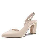 MARCO TOZZI Femme Escarpins Souple Feel Me Semelle intérieure Cuir Cuir Première Doublure Souple Moderne, Beige (Cream), 36 EU