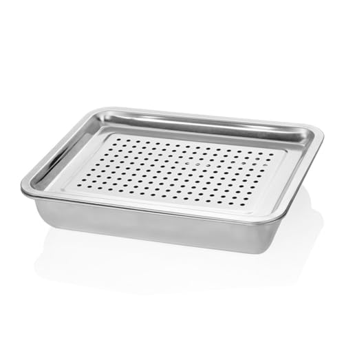 NAMOARLY Thickened Stainless Steel Tray Drying Rack for Fried Food Dish Drainer Modern Design