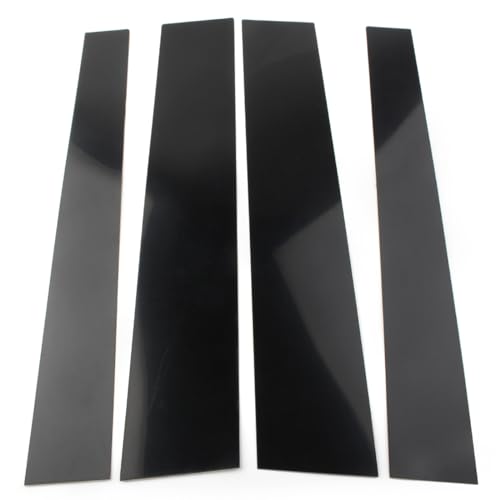 Postes de pilar de coche para Toyota Tundra 2007-2020, molduras de puerta en color negro, 4 piezas