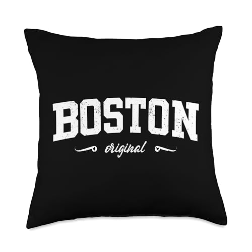 Boston Massachusetts College Design Throw Pillow