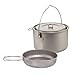 BFHRDESX Compatible for Widesea Titanium Camping Cookware Set – Pot, Frying Pan & Picnic Kitchen Gear for Hiking Trekking(1950ML Titanium Pot)