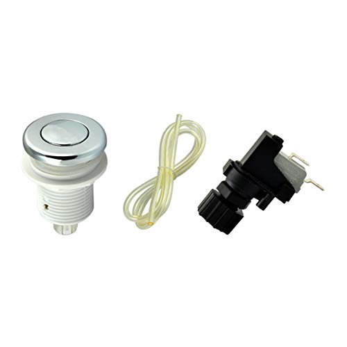 Garbage Disposal Air Switch Spa Bathtub Air Switch Button Kit Chrome Hot Tub Garbage Disposer or Evolution Food Waste Equipment - Image 3