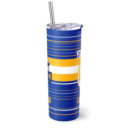 Image of Los Angeles R Tumbler 20oz Travel Mug Custom Name and Number Gifts