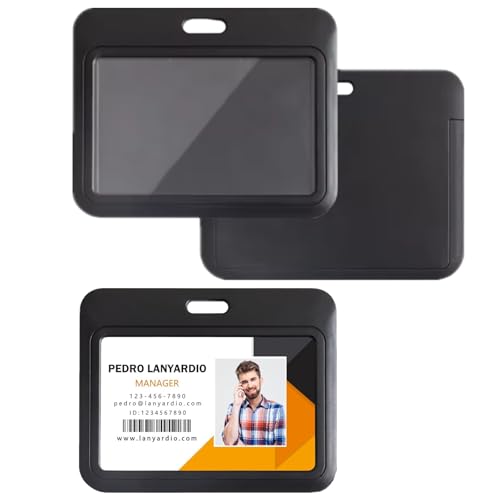 �T���R�X ID �J�[�h �z���_�[ �݂艺�����D �l�b�N�X�g���b�v���D 3���Z�b�g �Ј��؃P�[�X �h�� �Ј��� ���h �p�X �W���� �ʊw �ʋ� ���^�l�[���z���_�[ �J�[�h�P�[�X �j�����p �O�a100*80mm�i�u���b�N�j