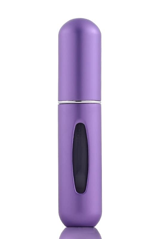 Image of AUGEN Portable Mini Refillable Perfume Atomizer Bottle Atomizer Travel Size Spray Bottles Accessories 5ml - 1 Piece (Purple)