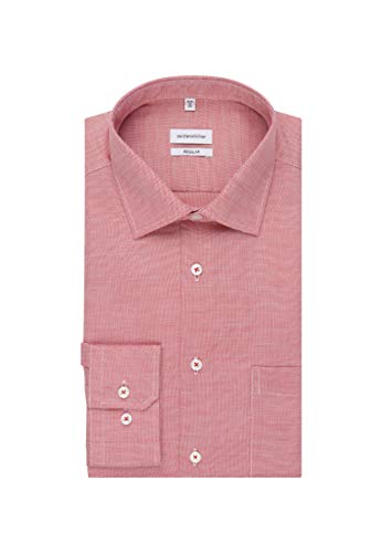 Seidensticker Einfarbiges Hemd mit Kent-Kragen und...
