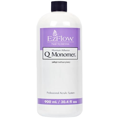 EZ FLOW Q Monomer False Nails, 32 Fluid Ounce