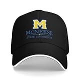 Mcneese State University Oxford-Lined Structured Cap - Classic Sandwich with Adjustable Back