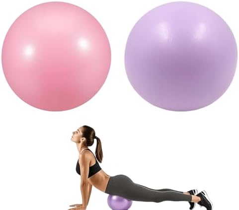 2 Pieces Yoga Ball, Mini Pilates Ball, 25 cm / 9.4 Inches, Fitnes...