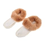 GALPADA Forro de Zuecos Extraíble de Felpa Gruesa para Invierno Inserto Cálido y Mullido para Zapatos Diseño Desmontable y Versátil Protección Térmica para Interiores y Exteriores