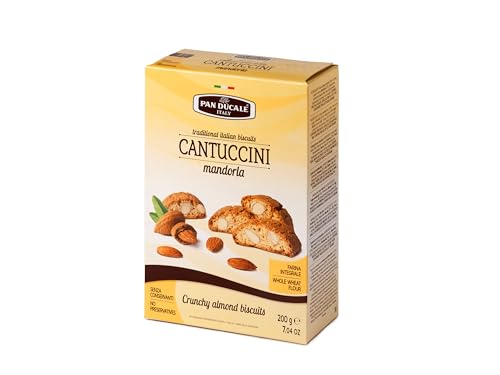 Pan Ducale - Cantuccini con almendras - Galletas crujientes tradicionales italianas - 200 g