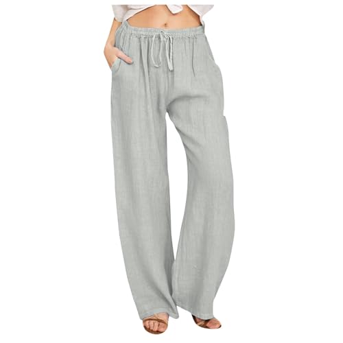 Pantalon en lin femme respirant pour rester au frais tout l'été