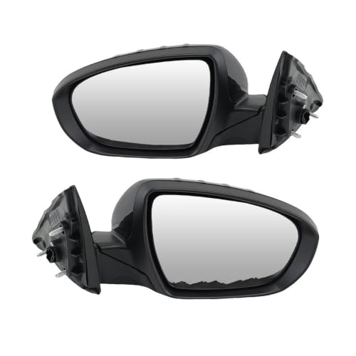Miroir d'angle mort Kia Optima 2015 rétroviseur latéral noir brillant manuel pliant 6 broches