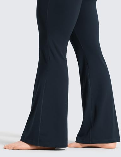 Image of CRZ YOGA Softretch Flare Leggings 29 inch /31 inch /33 inch | No Front Seam, Ultimate Comfort, Next to Skin, Yoga, Casual, High Waisted, Bootcut, for Women