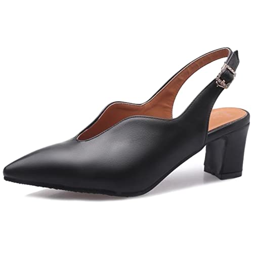 Preisvergleich Produktbild Cocey Damen Cloed Toe Sandalen Blockabsatz Slingback Schuhe (Schuhe, 39 EU)