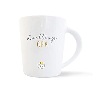 mintkind® Kaffeebecher Lieblings Opa | Geschenke-Idee für den Opa| Große Kaffee-Tasse mit Echtgold-Dekor als Geschenk…