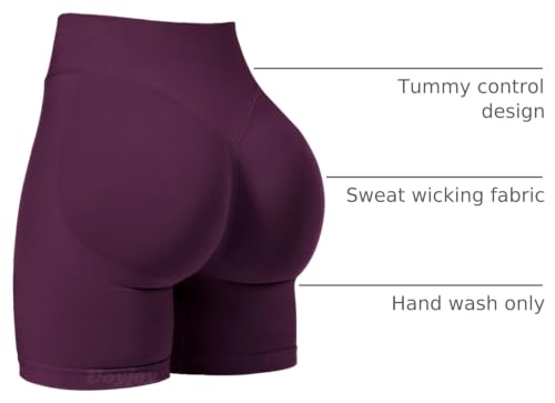 Image of VOYJOY Women Workout Impact Shorts 2.5 inch / 3.6 inch / 4.5 inch / 6 inch Scrunch Butt Booty | Tummy Control, High Waisted, Bike Short, Gentle Compression, for Women