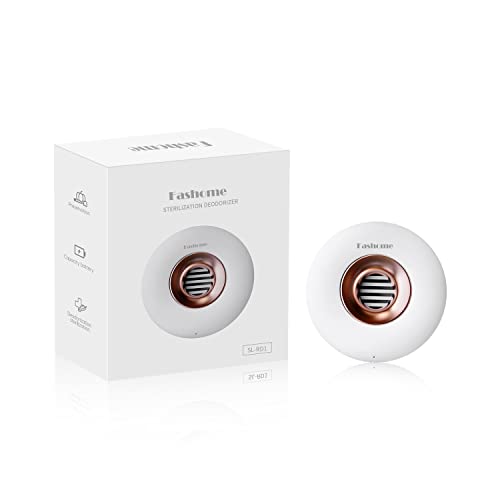 Fashome désodorisant frigo , diffuseur d'ozone, intérieur,mini purificateur d'air, voiture, toilette, réfrigérateur, armoire, meuble à chaussures, adhésif 3m, portable blanc, 100g Cover