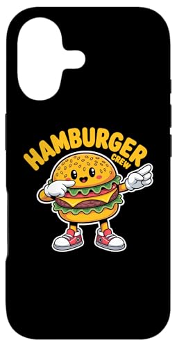 Dabbing Hamburger Crew Funny Foodie Lover Team Burger X}zP[X iPhone 17 p