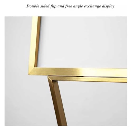 Support de signalisation sur pied double face or amovible 60x80