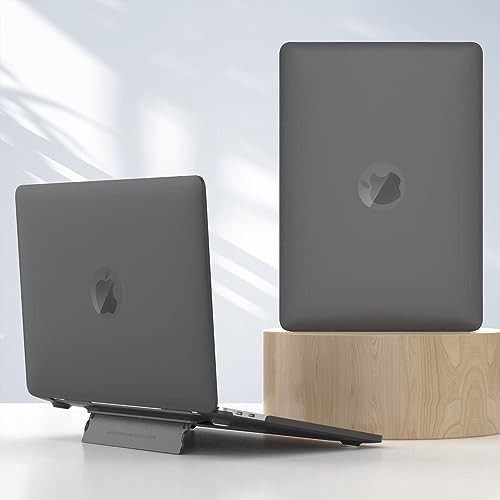 Étui MacBook Air 13 pouces robuste en plastique noir pour modèles A2337 M1 A2179 A1932