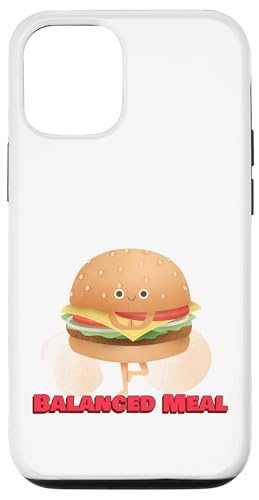 Funny Fast Food Balanced Meal Foodie �X�}�z�P�[�X iPhone 12/12 Pro �p