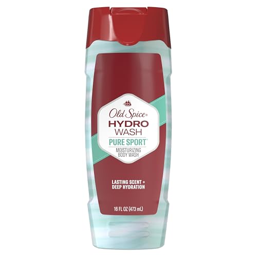 Old Spice Moisturizing Body Wash for Men, Hydro Wash, 2-in-1 Long Lasting Scent & Powerful Hydration to Fight Dry Skin, 24/7 Shower Fresh, Pure Sport Plus Scent, 16 oz - image 1