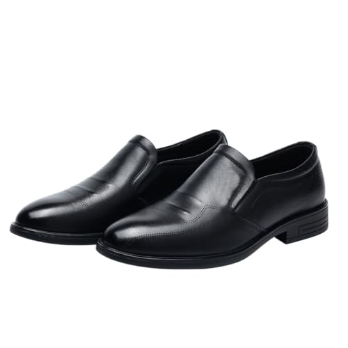 Men's Genuine Cow Leather Slip-On Loafers, Ultra-Soft Breathable Anti-Slip Casual Shoes for Driving, Walking & Daily Wear