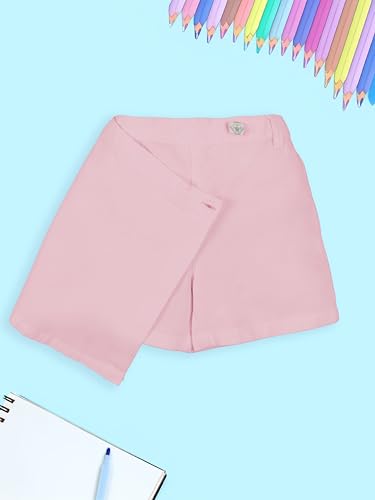 Image of KiddoPanti Girls Denim Over Lap Shorts