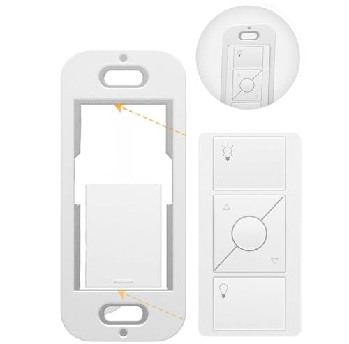 SplashNColor Wallplate Brackets for Lutron Caseta Pico Remote, 1-Pack – Seamless Remote Snap-in Installation Wall Bracket for Lutron Smart Switch, Durable Wall Mount Design for Lutron Pico Remote