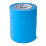 Amazon Basics Painters Tape, 4 Rolls, 1.41" x 60-Yard (240 Yard Total), Blue