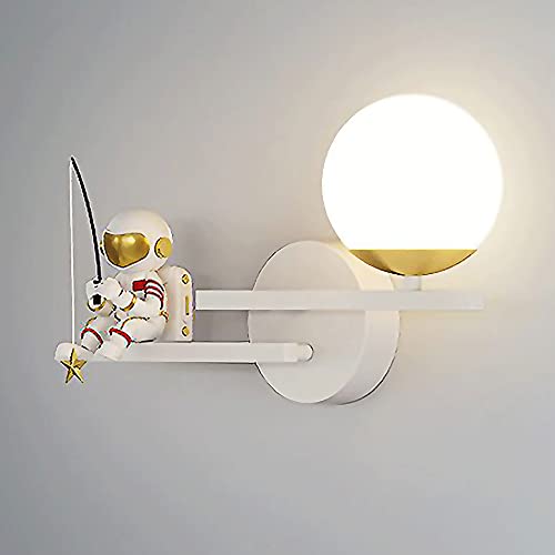 Aplique de pared de metal de astronauta ideal para regalar a niños 2
