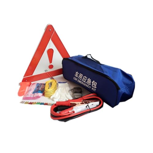 jojofuny 9 Pezzi kit di forniture per uso auto kit d'emergenza assistenza stradale kit assistenza auto