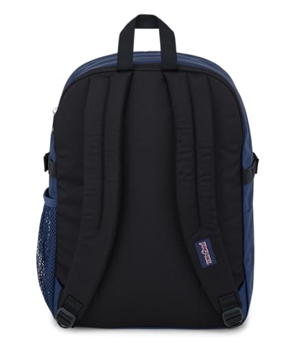 JanSport Main Campus Backpack - Travel or Work backpack w 15-Inch Laptop Sleeve and Dual Water Bottle Pockets, Navy