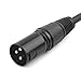 Tisino XLR Y-Splitter Cable, Dual Female XLR to Male XLR Mic Combiner Y Cord Balanced Microphone Adapter Patch Cable (3 Pin 2 Female to 1 Male)-1.5 Feet